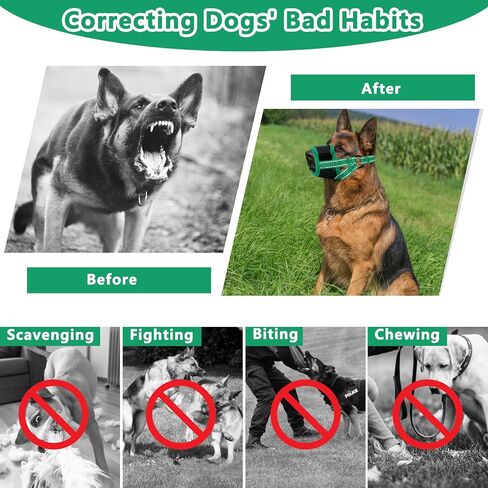 Adjustable Dog Muzzle, Anti Biting Barking Chewing Soft Mesh Dog Muzzle, Breathable Dog Muzzle Suit for Small, Medium, Large Dog, Dog Muzzle That Allow Dogs Drinking (Blue, X-Large) in Kuwait