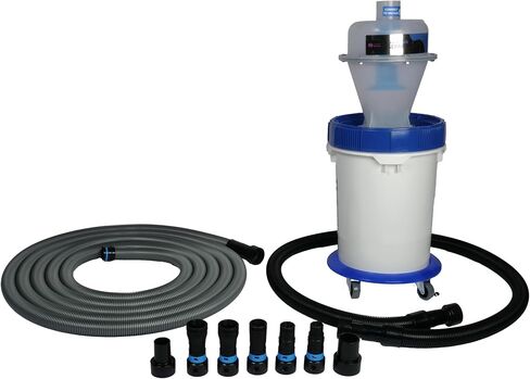 تم تجميع أنظمة Cen-Tec بفاصل غبار سريع النقر وصندوق تجميع بقفل سعة 5 جالون مع عربة عجلات ومجموعة محول أدوات الطاقة بطول 10 أقدام. خرطوم in Kuwait