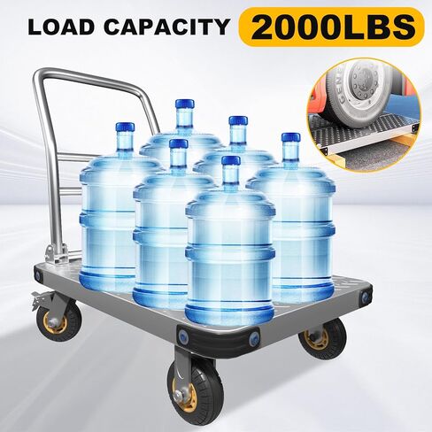 Folding Platform cart Dolly cart Push Cart Dolly Moving Platform (2000LBS(36X24 INCH)) in Kuwait
