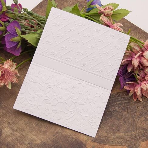 NZJ 3D Texured Star Flower Abstract Wall Brick Plastic Embossing Folders for Card Making Scrapbooking and Other Paper Crafts (3) in Kuwait