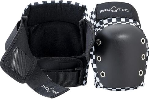 Pro-Tec Street Adult 3-Pack Open-Back Pad Set - Ideal for Skateboarding, Bicycling, BMX and Roller Skating – Black X-Large in Saudi Arabia