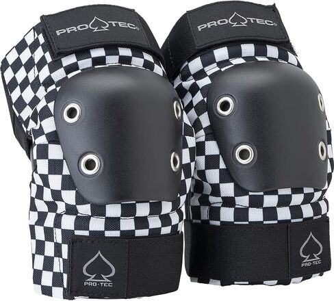 Pro-Tec Street Adult 3-Pack Open-Back Pad Set - Ideal for Skateboarding, Bicycling, BMX and Roller Skating – Black X-Large in Saudi Arabia