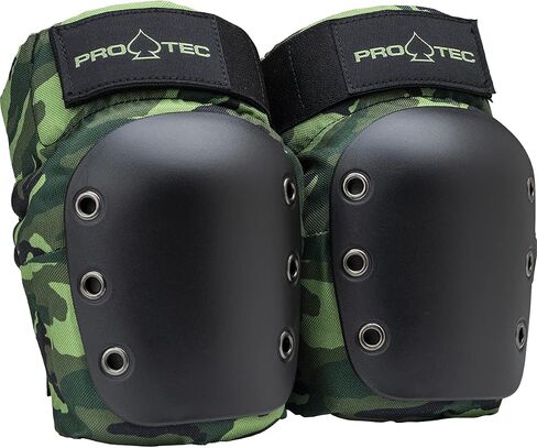 Pro-Tec Street Adult 3-Pack Open-Back Pad Set - Ideal for Skateboarding, Bicycling, BMX and Roller Skating – Black X-Large in Saudi Arabia