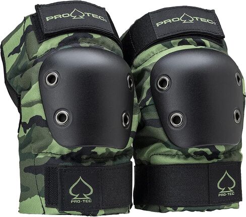 Pro-Tec Street Adult 3-Pack Open-Back Pad Set - Ideal for Skateboarding, Bicycling, BMX and Roller Skating – Black X-Large in Saudi Arabia