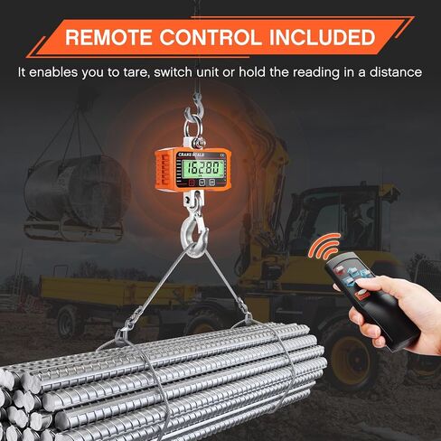 Hanging Scale 660lb/300kg, Handheld Luggage Scale with Accurate Sensor&Big LCD Display, Mini Digital Crane Scale Fishing Scale for Gym,Hunting,Travelling,Farming Outdoor in Saudi Arabia
