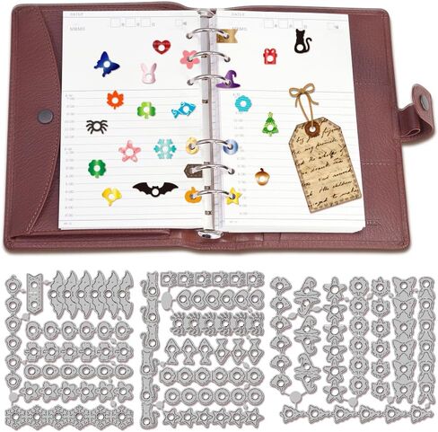 Globleland صفحة تبويب ثقب الثقب القطع يموت من أجل DIY Scrapbooking المعادن التصميمات الحرف الهندسية يموت قطع القالب الإستنسل in Saudi Arabia