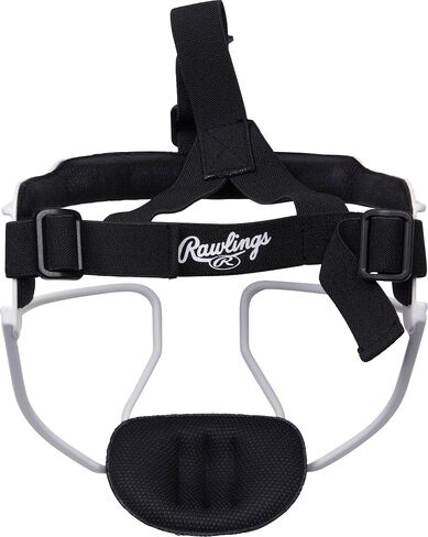 Rawlings HI-VIZ Ultra Softball Fielder's MASK | Black/White | Adult & Youth Sizes in Saudi Arabia