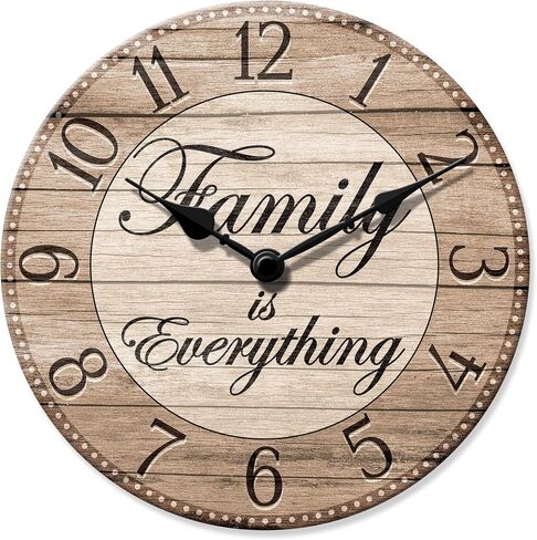Westclox 32897 Wall Clock for Home Decor, Country Rustic Style, Bright and Colorful Display, Battery Operated, Quartz Movement, Ideal for Kitchen, Living Room, Office (Multicolor, 12-Inch) in Saudi Arabia