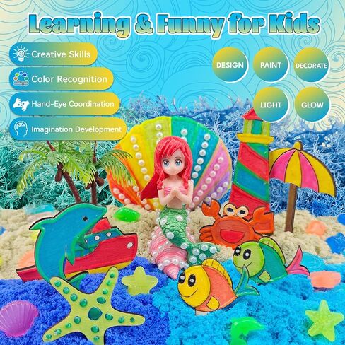 Dinosaur Terrarium Kit for Kids - Arts & Crafts Activities Sets With Glow in The Dark Painting - DIY Dinosaur Toys Birthday Gifts for Boys Age 5, 6, 7, 8, 9, 10, 11 & 12 Year Old(Dinosaur Terrarium) in Saudi Arabia