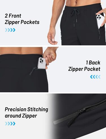 TACVASEN Mens Casual Pants Lightweight Quick Dry Stretch Water Resistant Joggers with Pockets Hiking Athletic Workout in Kuwait