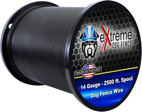 Dog Fence Wire - 1000 Feet of Professional Grade Electric Dog Fence Boundary Wire - Weatherproof Insulation and Compatible with All Underground Dog Fences in Kuwait