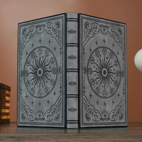 Diary with Built-in Password Lock – Soft Leather Journal for Men & Women, Personal Planner Organizer, Embossed Zodiac Horoscope, 220 Pages, 180° Lay-Flat Design, 100gsm Paper (5.9" x 8.5"), Teal in Kuwait
