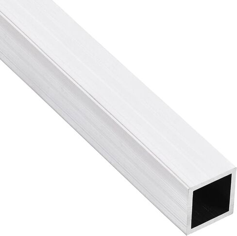 TOP-VIGOR 1Pc 6063 Aluminum Square Tube, 25mmx25mmx1mm Wall Thickness 200mm Length Aluminum Tubing Seamless Straight Pipe for Machinery Frame Construction DIY Projects in Saudi Arabia