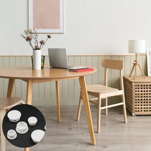 255PCS 8 Sizes White Plastic Hole Plugs, Round Drilling Hole Cover Plugs for Cabinet Shelves, Flush Type Panel Knockout Locking Plastic Plugs Insert End Caps (1/4" 5/16" 3/8" 1/2" 5/8" 3/4" 7/8" 1") in Kuwait