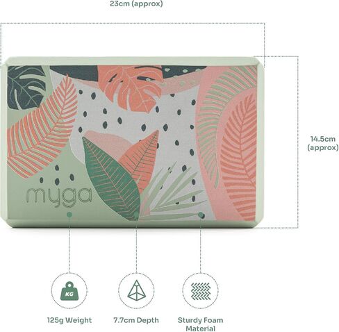MYGA Yoga Block - Lightweight EVA Foam Yoga Brick - High Density Non-Slip Block for Yoga Poses, Pilates, Balance and Flexibility in Saudi Arabia