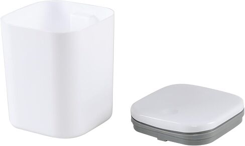 0.5 Gallon Mini Trash Can with Lid, Small Garbage Container Bin for Desktop, Tabletop, Coffee Table or Countertop (Black) in Saudi Arabia