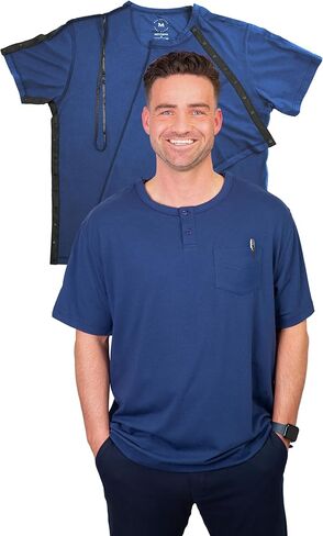 قمصان MOYOAMA بعد الجراحة للرجال - قمصان بعد جراحة الكتف، قمصان ما بعد جراحة الكتف للرجال، قميص الذراع المكسور in Kuwait