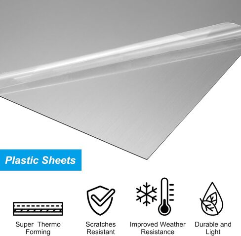 PATIKIL Plastic Sheets, 2Pack 11.73x11.73 Inch ABS Sheet Colorful Board Panel for Sign, DIY, Painting, Art Craft, Yellow/Black in Saudi Arabia