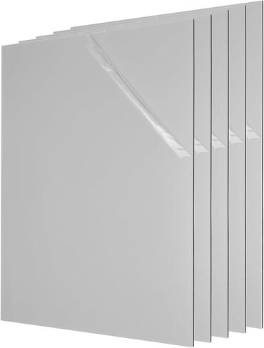 PATIKIL Plastic Sheets, 2Pack 11.73x11.73 Inch ABS Sheet Colorful Board Panel for Sign, DIY, Painting, Art Craft, Yellow/Black in Kuwait