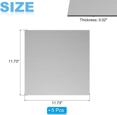 PATIKIL Plastic Sheets, 2Pack 11.73x11.73 Inch ABS Sheet Colorful Board Panel for Sign, DIY, Painting, Art Craft, Yellow/Black in Saudi Arabia