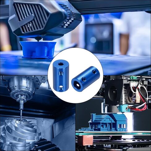 MECCANIXITY Rigid Screw Coupling 6mm to 7mm Shaft Coupler Connector L25mm x D14mm Steel Joint Connector Rigid Coupling Set for 3D Printers DIY Encoder with 16 Screws, 4 Pcs in Saudi Arabia
