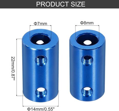MECCANIXITY Rigid Screw Coupling 6mm to 7mm Shaft Coupler Connector L25mm x D14mm Steel Joint Connector Rigid Coupling Set for 3D Printers DIY Encoder with 16 Screws, 4 Pcs in Saudi Arabia