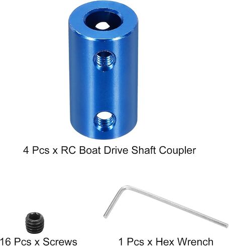 MECCANIXITY Rigid Screw Coupling 6mm to 7mm Shaft Coupler Connector L25mm x D14mm Steel Joint Connector Rigid Coupling Set for 3D Printers DIY Encoder with 16 Screws, 4 Pcs in Saudi Arabia