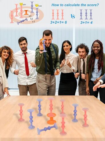 11Pcs Diamond Styled Valentine's Day Silicone Suction Cup Dart Game Pictionary Game for Family Party (Mix Color) in Saudi Arabia