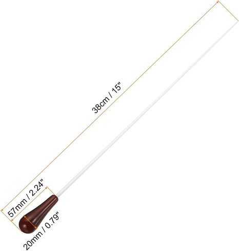 PATIKIL 38cm/15Inch Music Conductor Baton,4Pcs Orchestra Baton Resin Handle for Singing Leader Music Director Green in Saudi Arabia