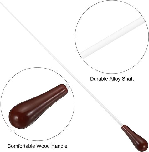 PATIKIL 38cm/15Inch Music Conductor Baton,4Pcs Orchestra Baton Resin Handle for Singing Leader Music Director Green in Saudi Arabia