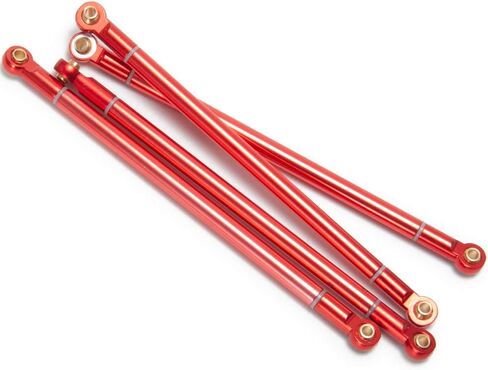 RC-Hub 8Pcs 313MM Wheelbase Links Rod Aluminum Linkage for 1/10 Axial SCX10 RC Crawler Car Titanium in Kuwait