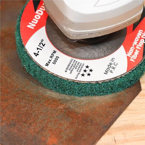 10Pcs 120 & 180 Grit Scout Flap Disc 4 1/2 Inch Angle Grinder Attachment for Metal & Stainless Steel Scouring Pads Polishing Wheel Sanding Disc Paint Rust Remover in Saudi Arabia