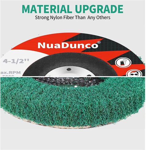 10Pcs 120 & 180 Grit Scout Flap Disc 4 1/2 Inch Angle Grinder Attachment for Metal & Stainless Steel Scouring Pads Polishing Wheel Sanding Disc Paint Rust Remover in Saudi Arabia