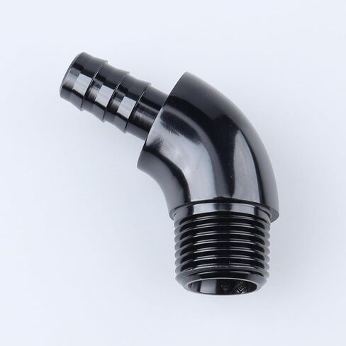 45 Degree Elbow One Piece Full Flow -8 AN to 3/8 NPT Forged Male Flare Coupling Union Fitting Aluminum Black in Saudi Arabia