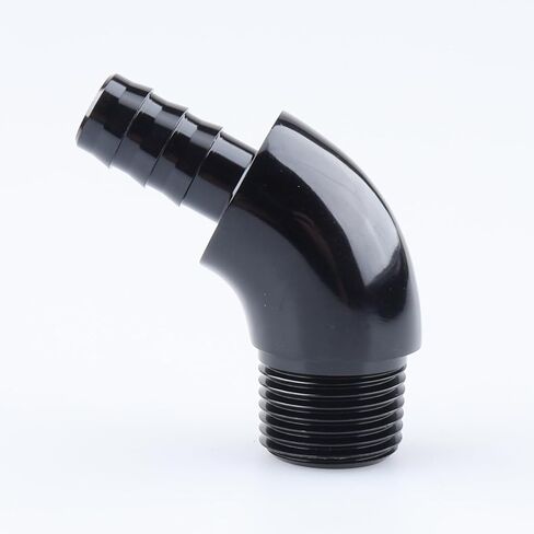 45 Degree Elbow One Piece Full Flow -8 AN to 3/8 NPT Forged Male Flare Coupling Union Fitting Aluminum Black in Saudi Arabia