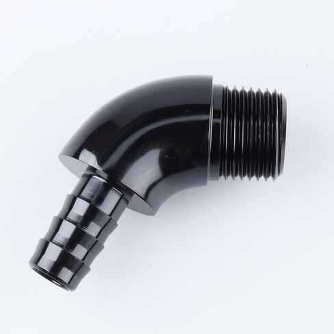 45 Degree Elbow One Piece Full Flow -8 AN to 3/8 NPT Forged Male Flare Coupling Union Fitting Aluminum Black in Saudi Arabia
