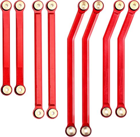 HobbyPark High Clearance Links Set Steering Rod Tie Upgrades for Axial SCX24 C10 AXI00001 Wrangler JLU AXI00002 Bronco AXI00006 1/24 RC Crawler Car (Blue) in Kuwait