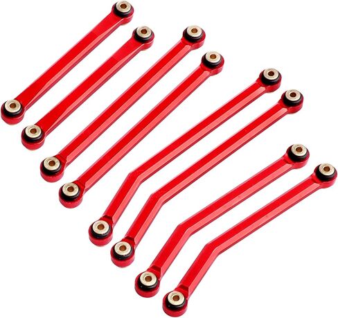 HobbyPark High Clearance Links Set Steering Rod Tie Upgrades for Axial SCX24 C10 AXI00001 Wrangler JLU AXI00002 Bronco AXI00006 1/24 RC Crawler Car (Blue) in Kuwait