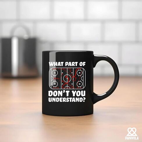 What Part of Don't You Understand Hockey Player Gifts Funny Sarcastic Coach Gifts For Hockey Ceramic Coffee Mug (White, 11 oz) in Saudi Arabia