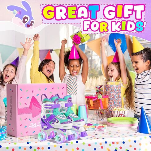 زلاجات دوارة قابلة للتعديل من بابايسون للفتيات، عجلات مضيئة للمبتدئين، زلاجات دوارة للأطفال الصغار in Kuwait