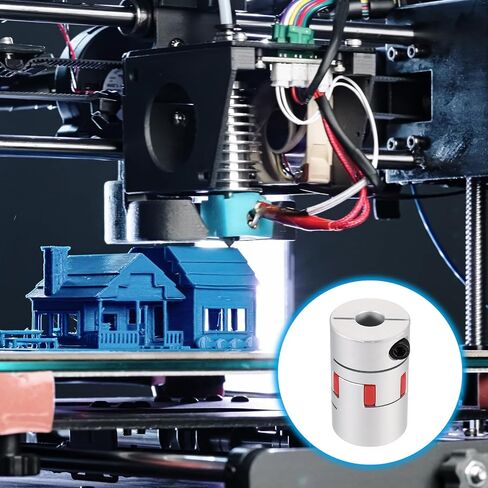 MECCANIXITY Aluminum Shaft Coupling 16mm to 28mm Flexible Spider Coupling L66mm x D55mm Coupler Jaw Spider Shaft Joint Connector for 3D Printers DIY Encoder CNC Router Milling Machine in Saudi Arabia