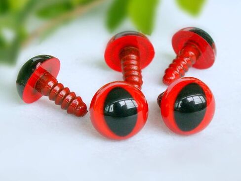 15 مم عيون عيون بلاستيكية عيون السلامة من البلاستيك للقطط ملحقات DIY دمية DIY - 20 زوجًا (ذهبيًا) in Kuwait
