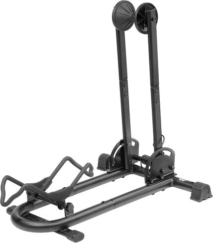 CyclingDeal Bicycle Floor Type Parking Rack Stand - for Mountain and Road Bike Indoor Outdoor Garage Storage - for Fat Bike in Kuwait