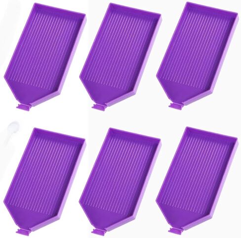 Diamond Painting Trays, Plastic Bead Sorting Trays, Big Diamond Art Trays for 5d Diamond Painting, Diamond Painting Accessories Diamond Art Kits for Kids Diamond Painting for Adults and Kids (12) in Kuwait
