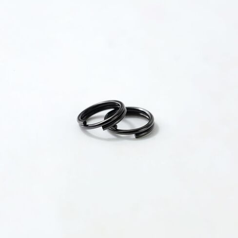 30pcs 6mm حلقات مفتاح أسود صغير مقسم ، مفاتيح صغيرة ، حلقات القفز للقلائد ، المفاتيح ، مرفق المجوهرات in Kuwait