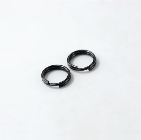 30pcs 6mm حلقات مفتاح أسود صغير مقسم ، مفاتيح صغيرة ، حلقات القفز للقلائد ، المفاتيح ، مرفق المجوهرات in Kuwait