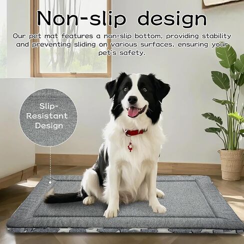 Dog Bed Mat - Soft Crate Pad for Kennel, Durable Pet Bed for Small Dogs & Cats - Comfort Support for Pet Crate, Cage, House in Saudi Arabia