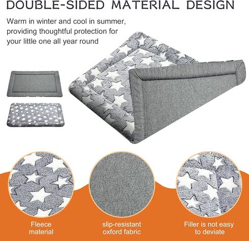 Dog Bed Mat - Soft Crate Pad for Kennel, Durable Pet Bed for Small Dogs & Cats - Comfort Support for Pet Crate, Cage, House in Saudi Arabia