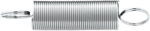 Prime-Line SP 9602 Extension Spring, Spring Steel Construction, Nickel-Plated Finish, 0.047 GA x 7/16 in. x 1-1/2 in., Closed Single Loop (2 Pack) in Saudi Arabia
