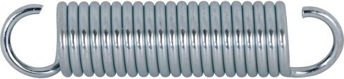 Prime-Line SP 9602 Extension Spring, Spring Steel Construction, Nickel-Plated Finish, 0.047 GA x 7/16 in. x 1-1/2 in., Closed Single Loop (2 Pack) in Saudi Arabia